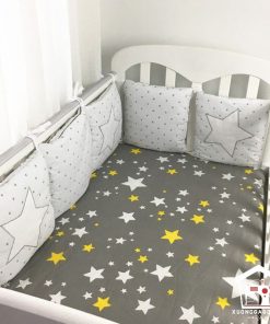 Chăn ga quây cũi xuất khẩu cho bé, đệm cũi cho bé sơ sinh